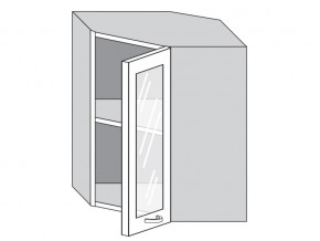 1.60.3у Шкаф настенный (h=720) угловой на 600мм со стекл. дверцей в Шадринске - shadrinsk.magazinmebel.ru | фото