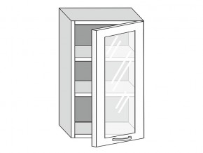19.50.3 Шкаф настенный (h=913) на 500мм с 1-ой стекл. дверцей в Шадринске - shadrinsk.magazinmebel.ru | фото