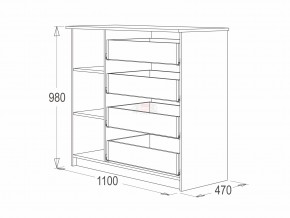 Комод 9 фант ясень анкор в Шадринске - shadrinsk.magazinmebel.ru | фото - изображение 2