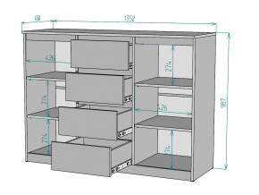 Комод Мальта K118 в Шадринске - shadrinsk.magazinmebel.ru | фото - изображение 3