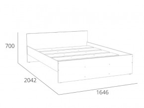 Кровать 1600 НМ 011.53 Симпл Белый Фасадный в Шадринске - shadrinsk.magazinmebel.ru | фото - изображение 4