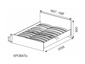 Кровать 1600х2000 ортопедическое основание СГ Камелия в Шадринске - shadrinsk.magazinmebel.ru | фото - изображение 2