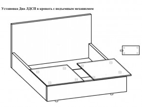 Кровать Феодосия норма 140 с механизмом подъема и дном ЛДСП в Шадринске - shadrinsk.magazinmebel.ru | фото - изображение 5