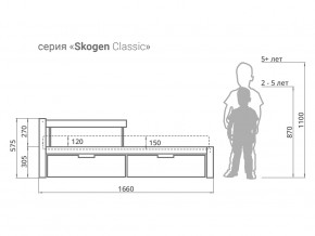 Кровать Svogen classic с ящиками и бортиком натура без покрытия в Шадринске - shadrinsk.magazinmebel.ru | фото - изображение 2