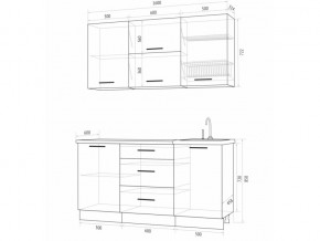 Кухонный гарнитур Флоренс Грин 1600 в Шадринске - shadrinsk.magazinmebel.ru | фото - изображение 4