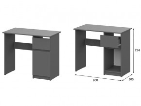 Стол письменный 900 Денвер Графит серый в Шадринске - shadrinsk.magazinmebel.ru | фото